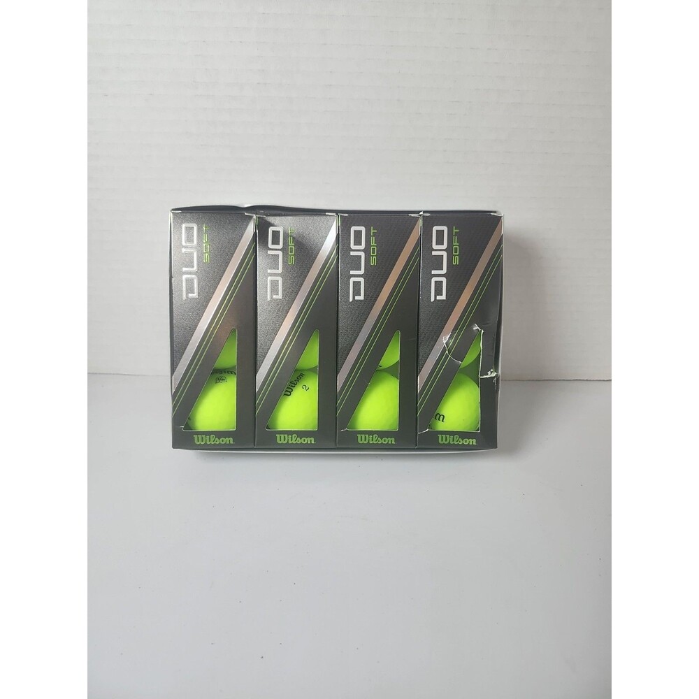 Lot Of 12 Wilson Duo Soft 2.5 Golf Balls Green